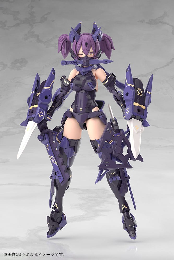 Megami Device figurine Plastic Model Kit 1/1 Asra Ninja Kaname Shadow Edition Full Package 14 cm