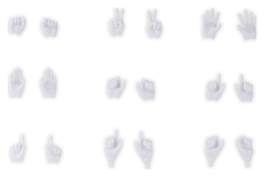 Megami Device M.S.G. accessoire pour figurines Plastic Model Kit 1/1 09 Hand Set Skin Color White