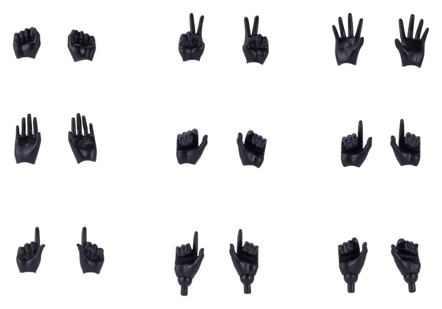 Megami Device M.S.G. accessoire pour figurines Plastic Model Kit 1/1 09 Hand Set Skin Color Black