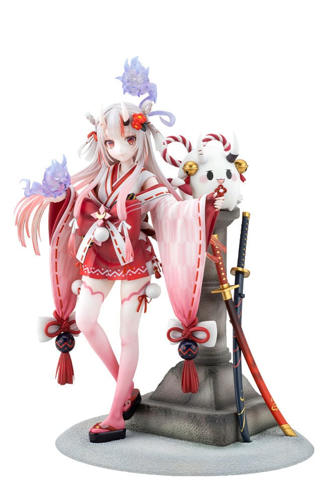 Hololive Production statuette PVC 1/7 Nakiri Ayame Shrine Maiden Fortune Outfit Ver. 26 cm