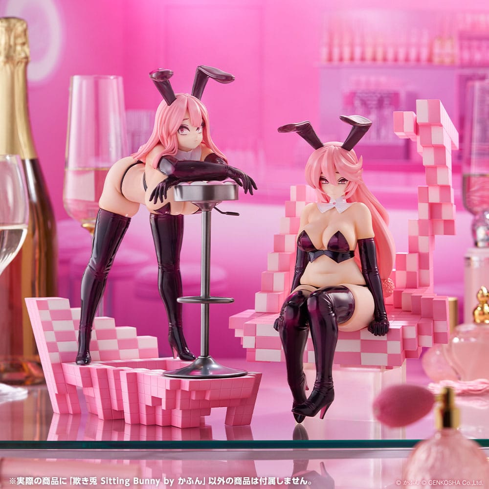 Original Character statuette PVC 1/7 Trick Bunnies Sitting Bunny Illustration by Kafun 24 cm