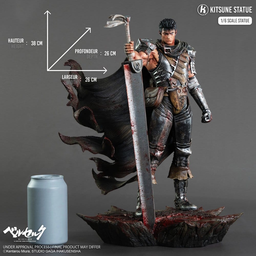 Berserk statuette 1/6 Guts 38 cm