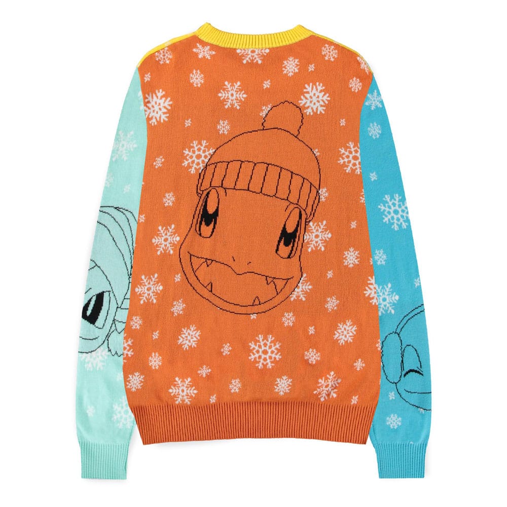 Pokémon Sweater Pikachu, Bulbasaur, Squirtle & Charmender (Christmas Jumper) (S)