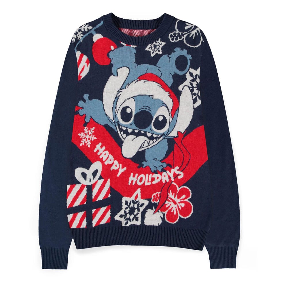 Lilo & Stitch Sweater Stitch Santa (Christmas Jumper) (XL)