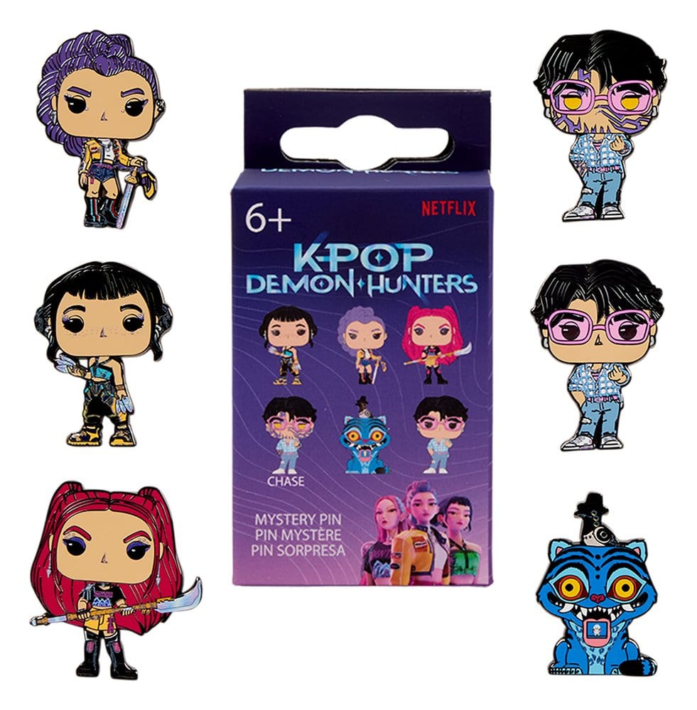KPop Demon Hunters by Loungefly présentoir pin's émaillés Blind (12)