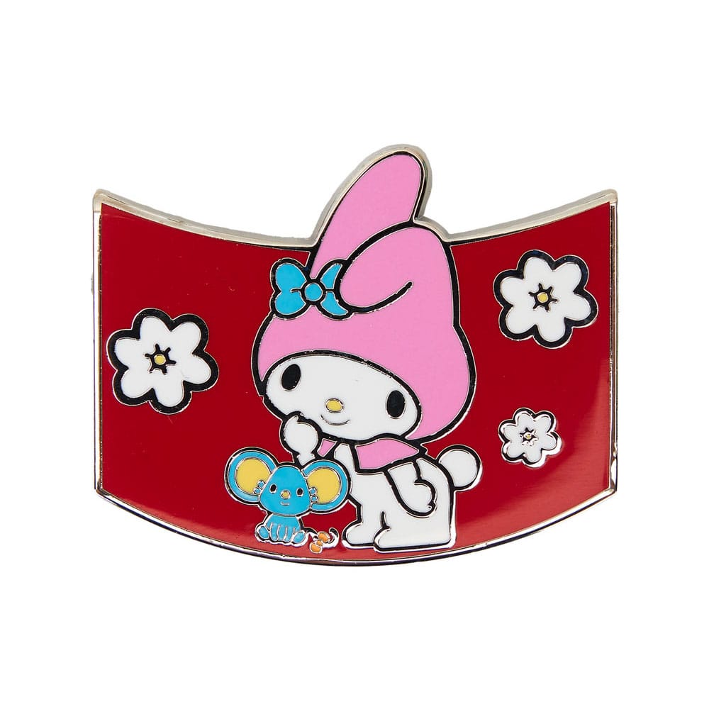 Sanrio by Loungefly assortiment pin's émaillés Blind Box Sanrio & Friends Color Block (12)