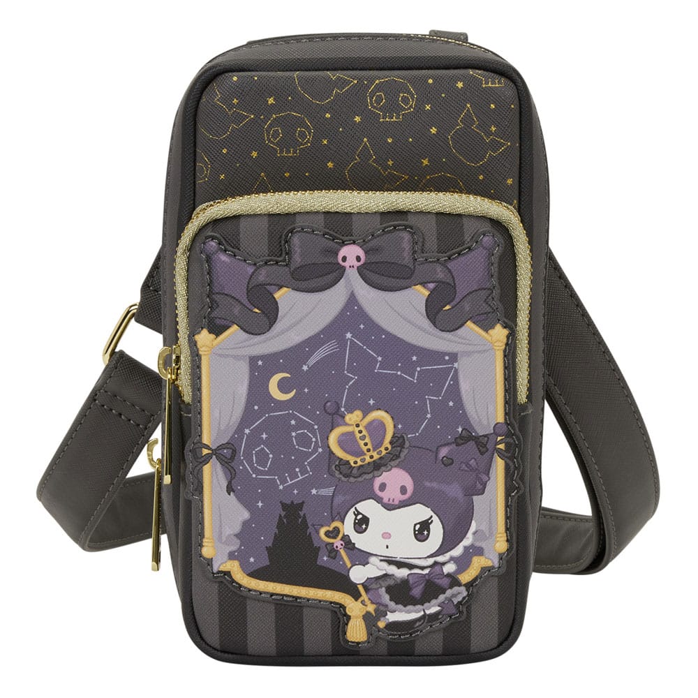 Sanrio by Loungefly sac à bandoulière avec porte-monnaie 20th Anniversary Kuromi Cell Phone