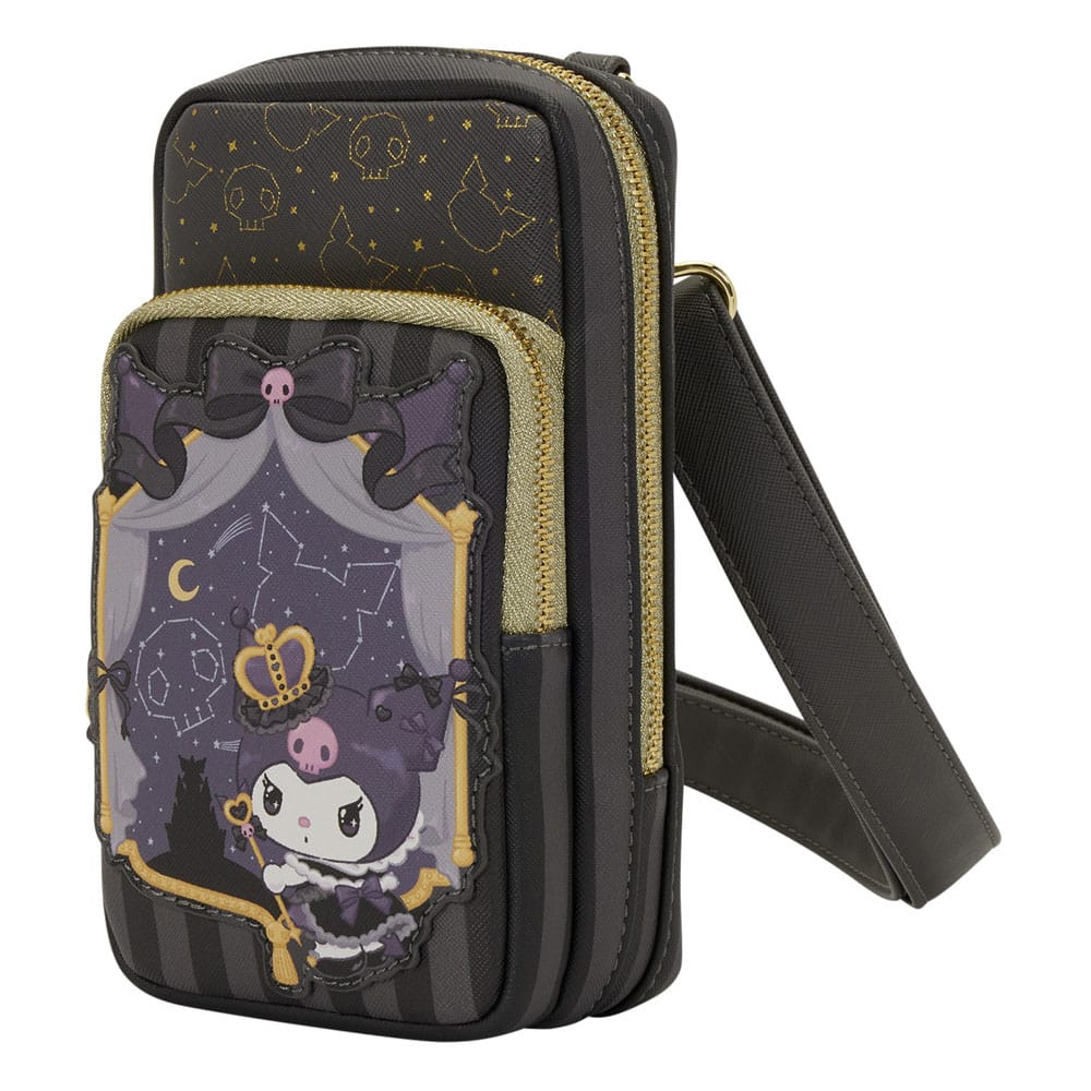 Sanrio by Loungefly sac à bandoulière avec porte-monnaie 20th Anniversary Kuromi Cell Phone