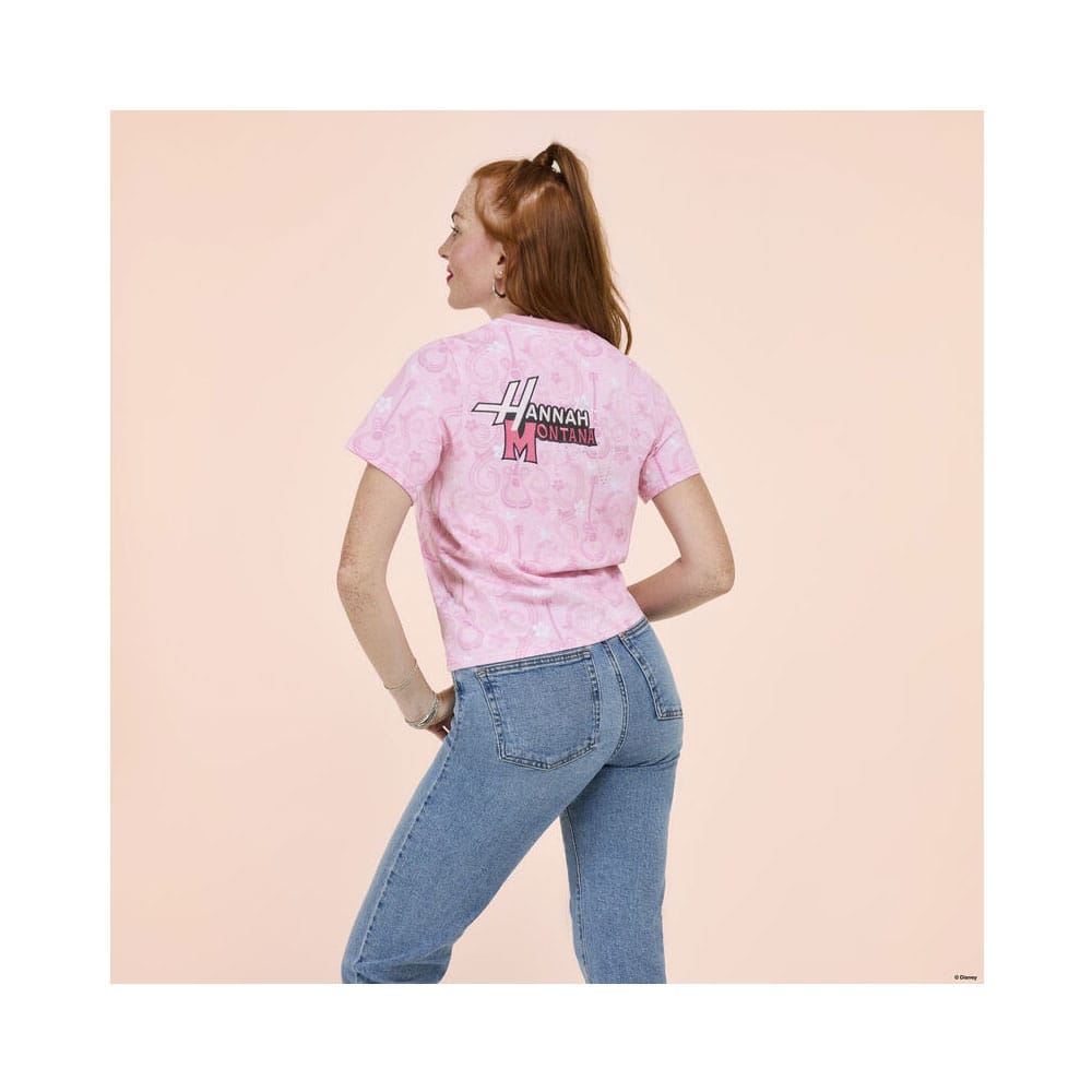 Disney by Loungefly Tee T-Shirt Unisexe Hannah Montana Shirred Hem (S)