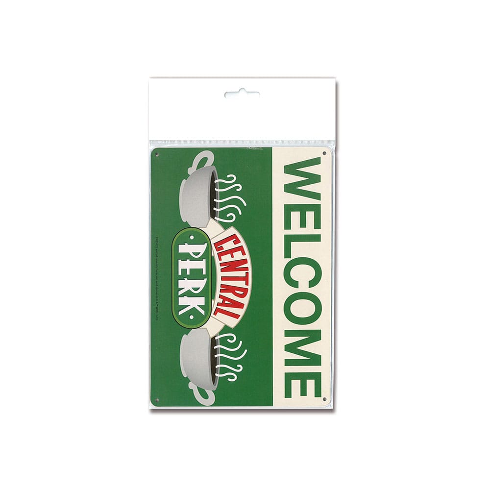 Friends panneau métal Central Perk Welcome 15 x 21 cm