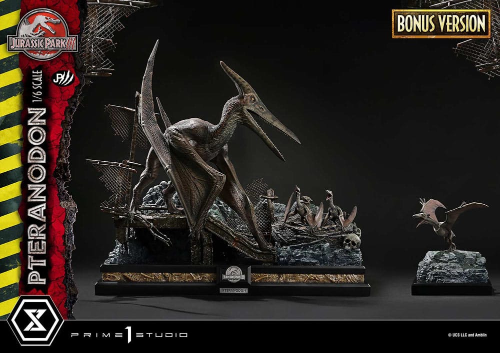Jurassic Park III statuette Legacy Museum Collection 1/6 Pteranodon Bonus Version 68 cm