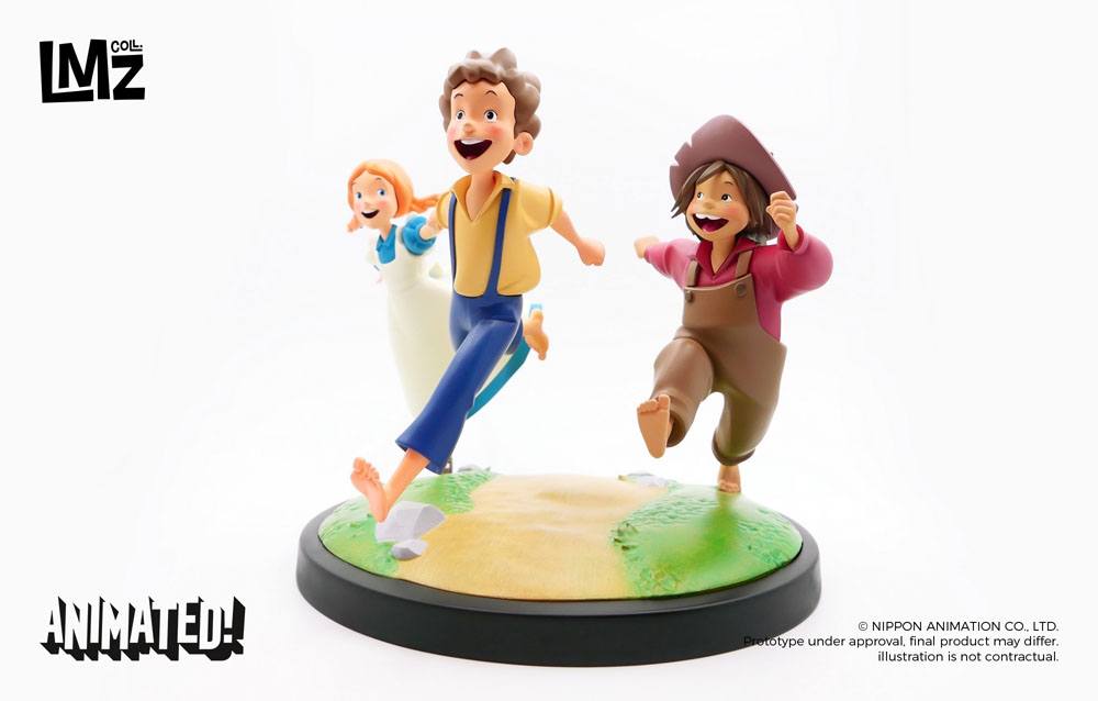 Tom Sawyer statuette Animated! Tom, Huck & Becky 23 cm
