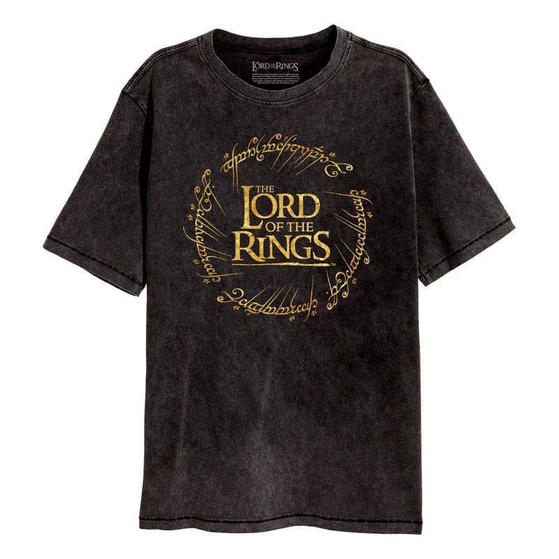 Le Seigneur des Anneaux T-Shirt Gold Foil Logo (XL)