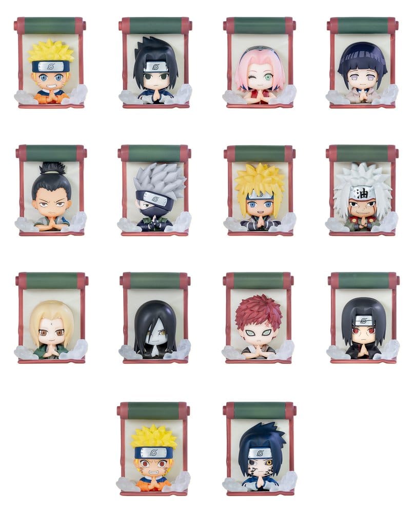 Naruto présentoir boîte-mystère 3D Magnet Secret Ninja Scroll Series Blind Box Display (12)