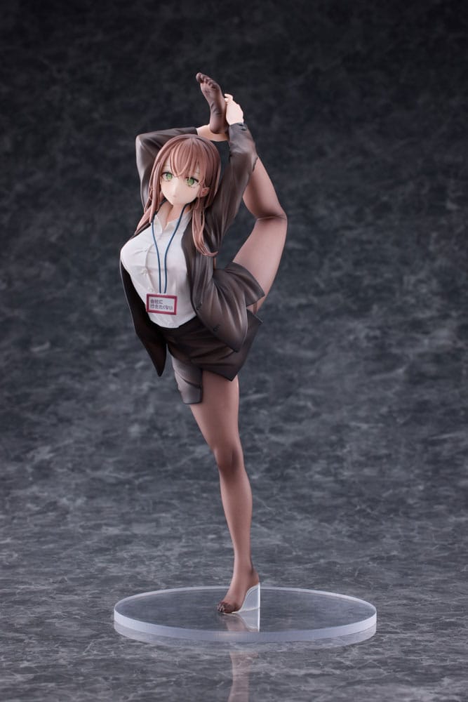 Original Character statuette PVC 1/6 OL-chan Who Doesn't Want to Go to Work White Ver. Deluxe Edition 26 cm