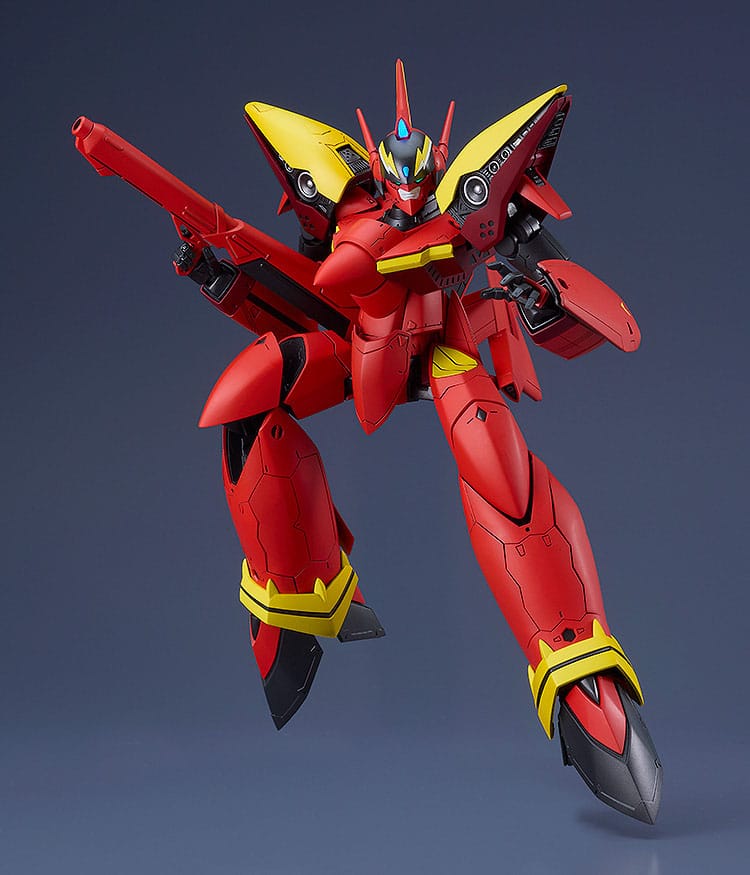 The Super Dimension Fortress Macross PLAMAX figurine Plastic Model Kit 1/72 VF-19 Custom Fire Valkyrie (Basara Nekki Unit) 22 cm