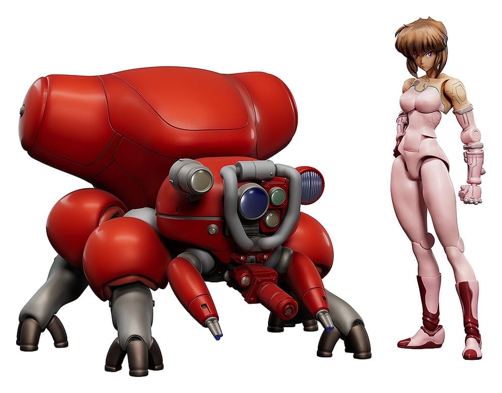 Ghost in the Shell Plastic Model Kit PLAMAX minimum factory Motoko Kusanagi avec Fuchikoma 8 cm