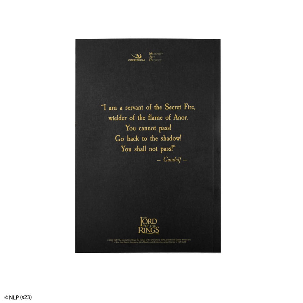 Le Seigneur des Anneaux carnet You... Shall not pass!