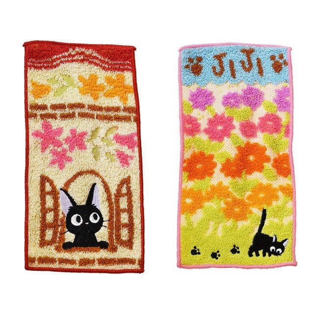 Kiki la petite sorcière pack 2 serviettes de toilette mains Jiji 20 x 10 cm