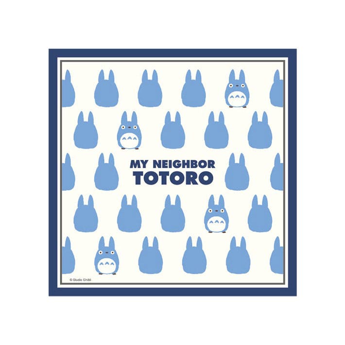 Mon voisin Totoro Mouchoir Silhouette Totoro Bleu 43 x 43 cm