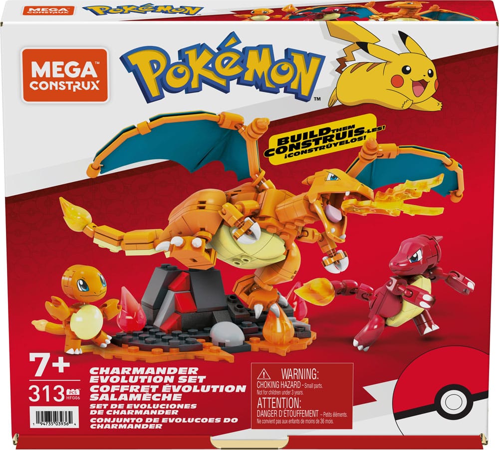 Pokémon jeu de construction Mega Construx Coffret Évolution Salamèche