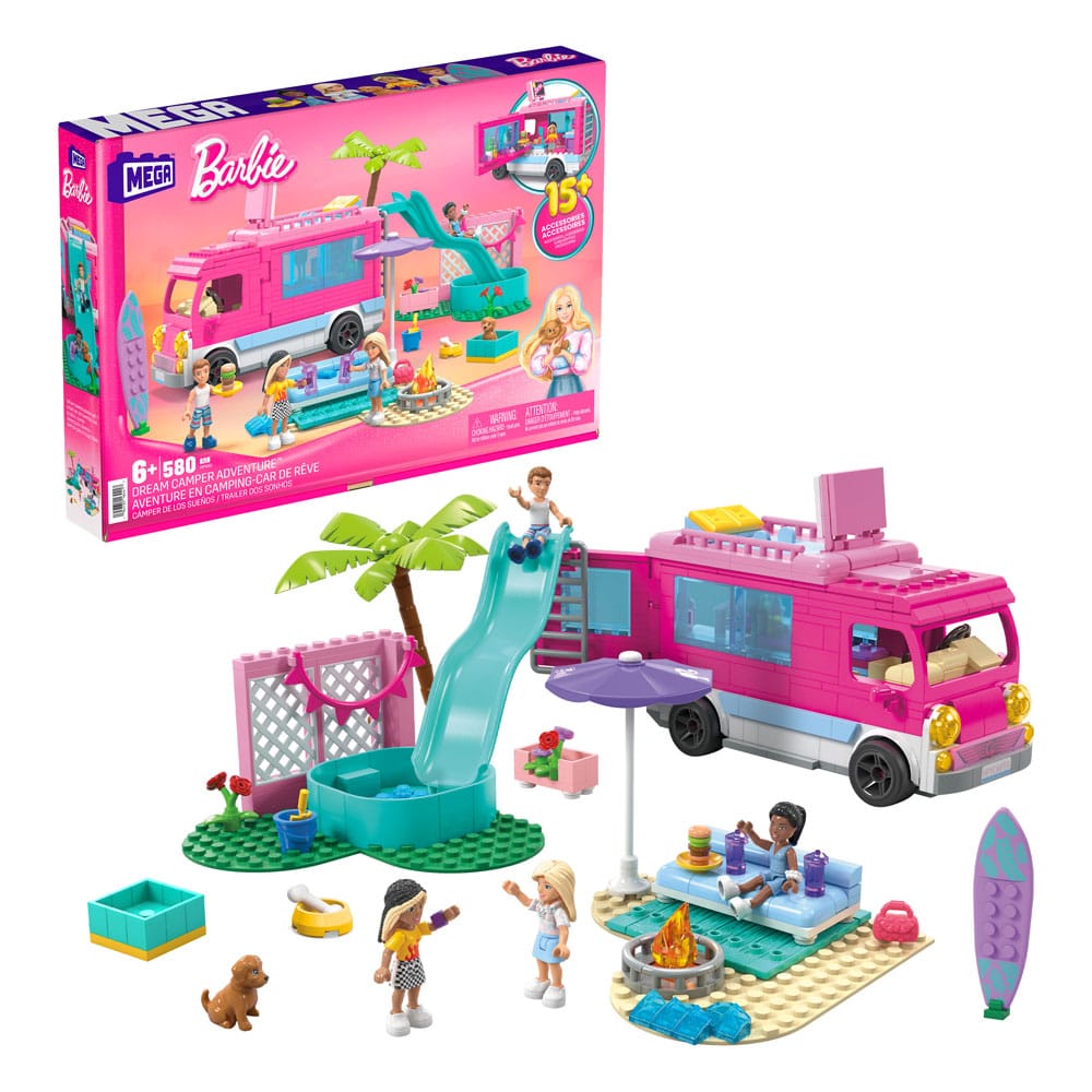 Barbie jeu de construction MEGA Aventure en camping-car de rêve