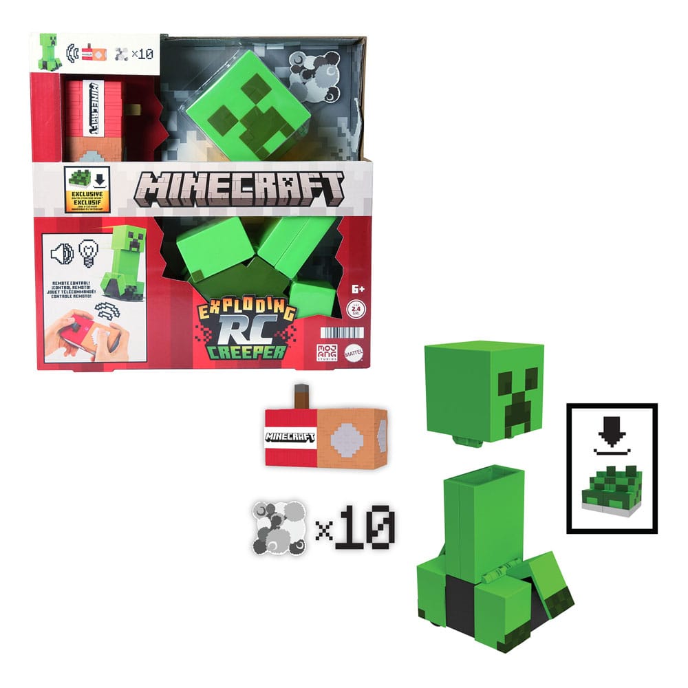 Minecraft figurine radiocommandé Exploding Creeper 25 cm