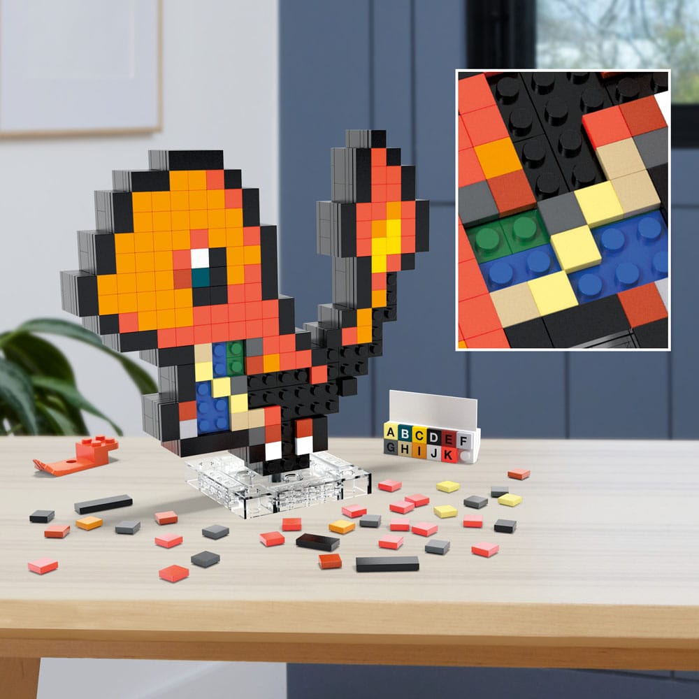Pokémon jeu de construction MEGA Salaméche Pixel Art