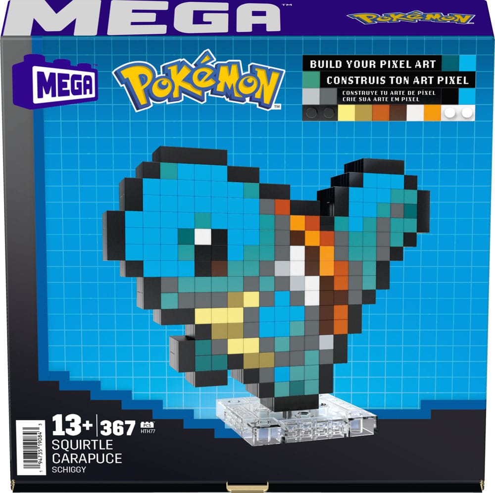 Pokémon jeu de construction MEGA Carapuce Pixel Art