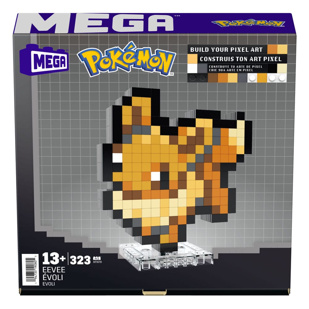 Pokémon jeu de construction MEGA Évoli Pixel Art