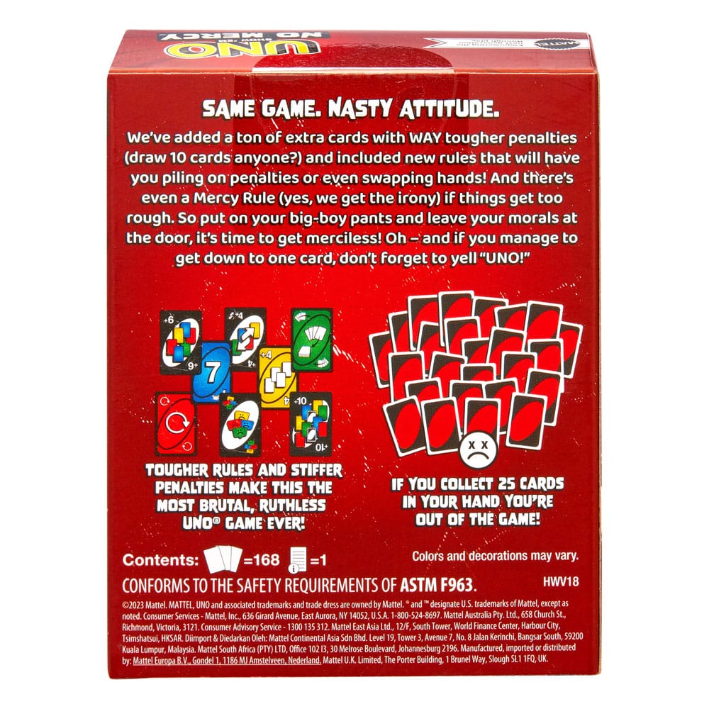 UNO jeu de cartes No Mercy
