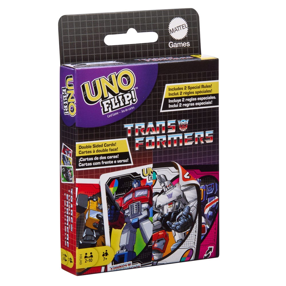 Transformers jeu de cartes UNO Flip!