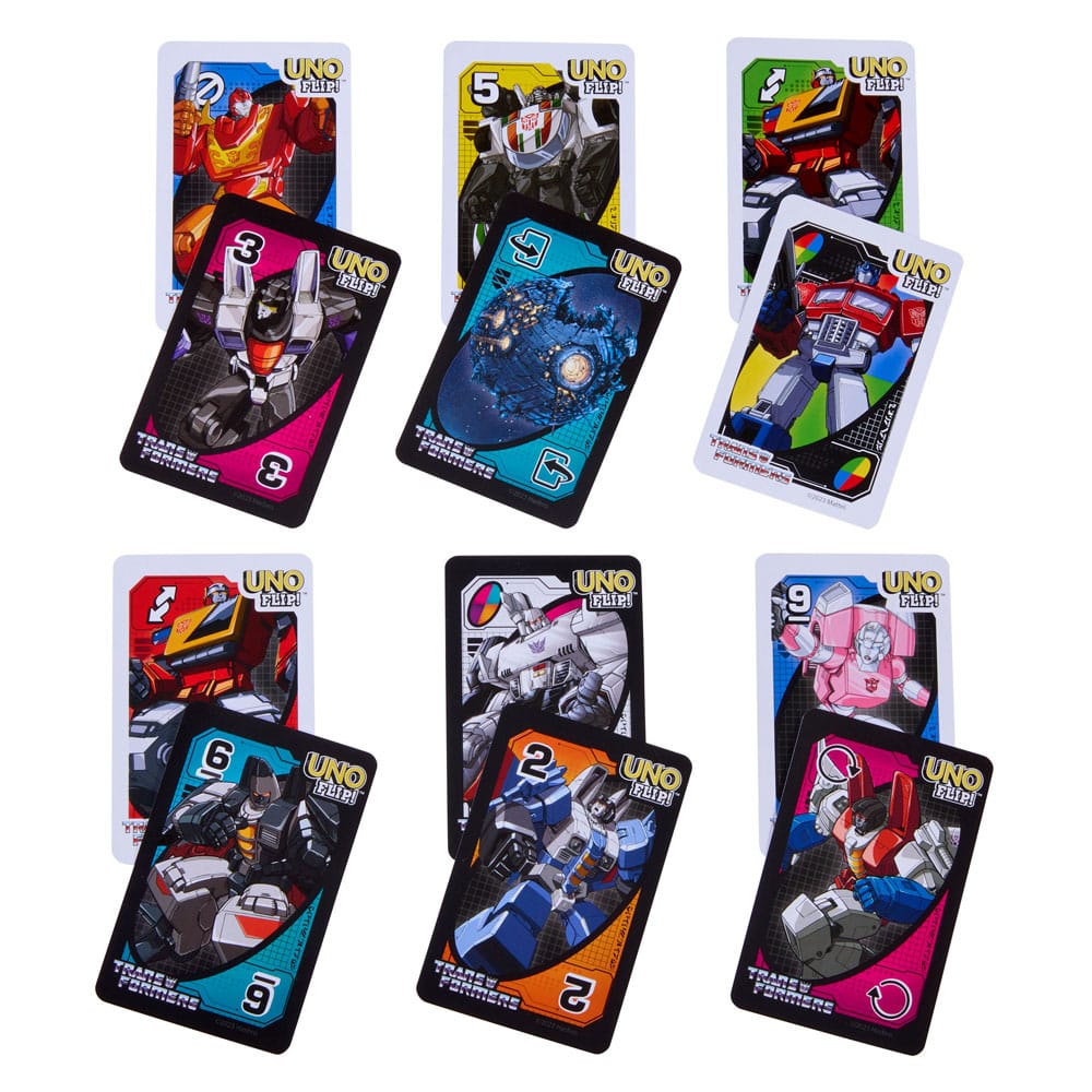 Transformers jeu de cartes UNO Flip!