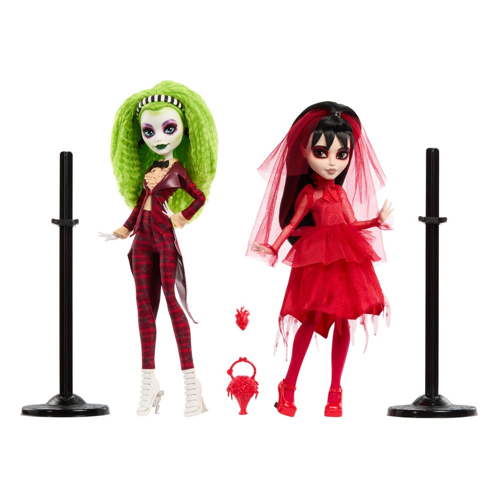 Beetlejuice Beetlejuice pack 2 poupées Monster High Skullector Betelgeuse & Lydia 25 cm