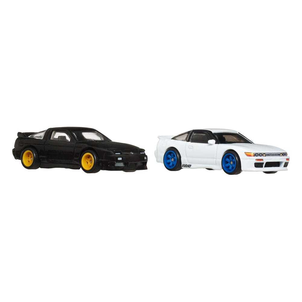 Hot Wheels Premium pack 2 véhicules métal Car Culture 1/64 '96 Nissan 180SX Type X & Nissan SilEighty