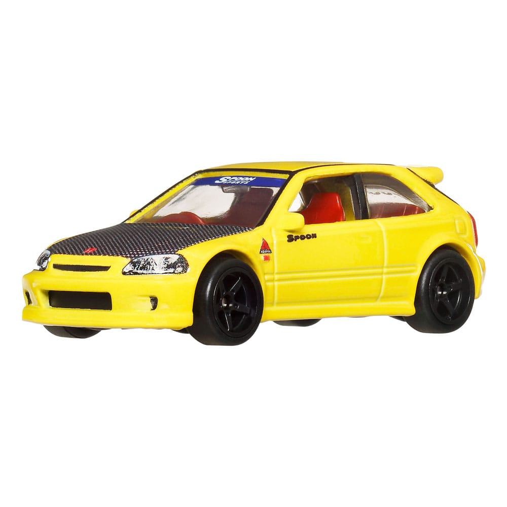 Hot Wheels Premium pack 2 véhicules métal Car Culture 1/64 '99 Honda Civic Type R (EK9) & Honda Civic Type R