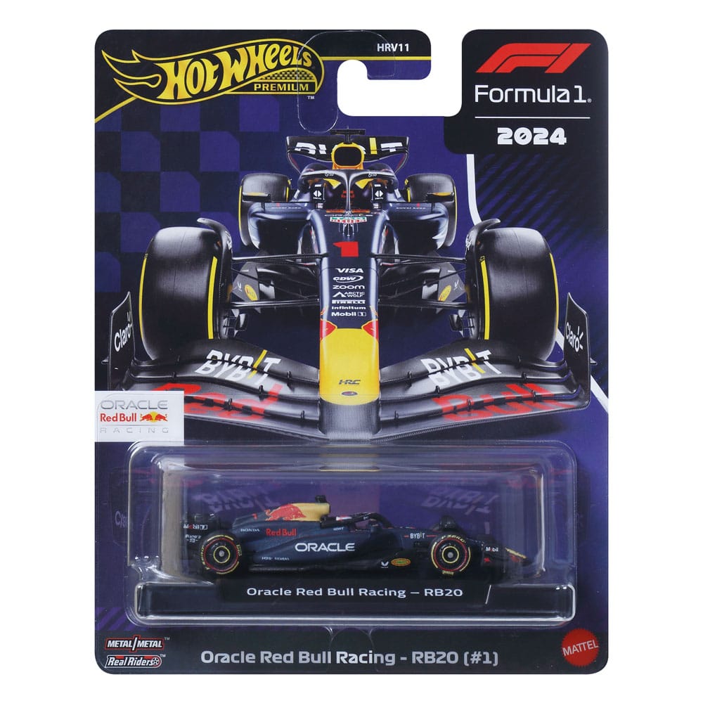 Formule 1 Hot Wheels Premium véhicule métal 1/64 Oracle Red Bull Racing RB20 (#1) (Max Verstappen 2024)