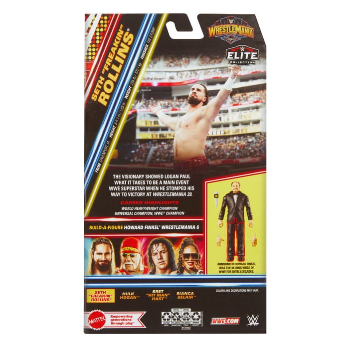 WWE WrestleMania Elite Collection figurine Seth "Freakin" Rollins 15 cm