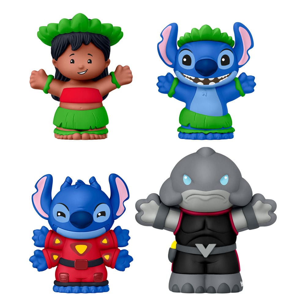 Lilo & Stich pack 4 minifigurines Fisher-Price Little People Collector 7 cm