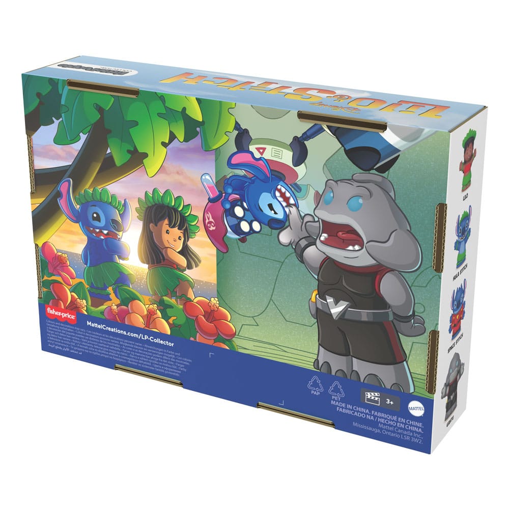 Lilo & Stich pack 4 minifigurines Fisher-Price Little People Collector 7 cm