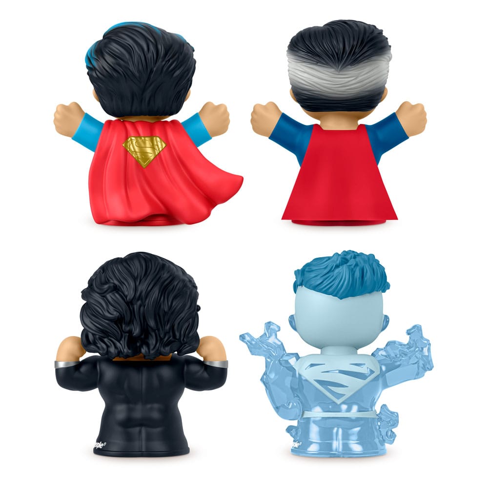 DC Comics pack 4 minifigurines Fisher-Price Little People Collector Superman: Through the Ages 7 cm