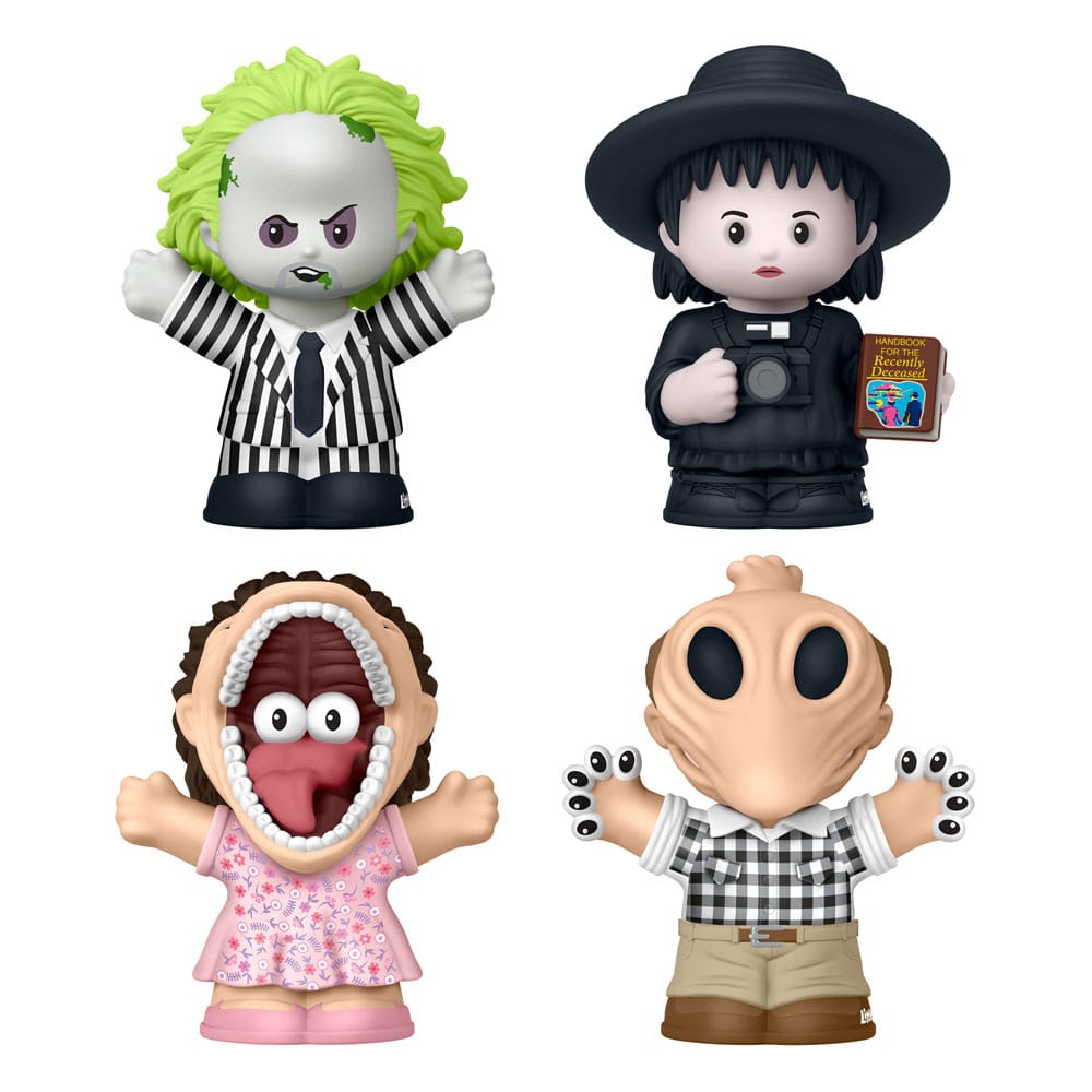 Beetlejuice pack 4 minifigurines Fisher-Price Little People Collector 7 cm