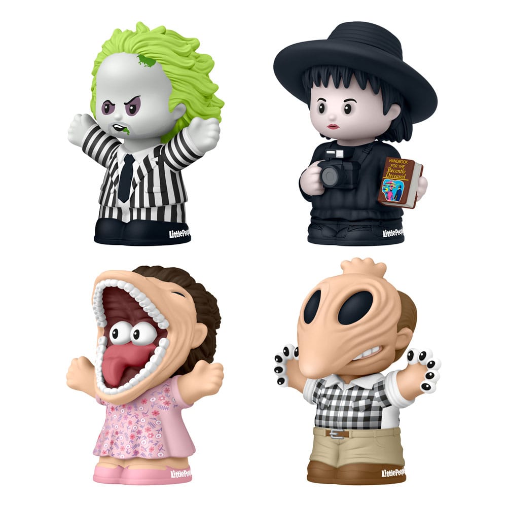 Beetlejuice pack 4 minifigurines Fisher-Price Little People Collector 7 cm