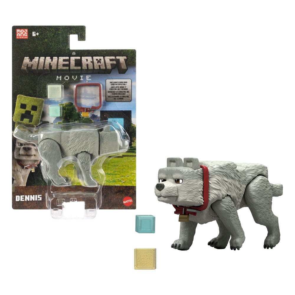 Minecraft, le film figurine Dennis le loup 10 cm