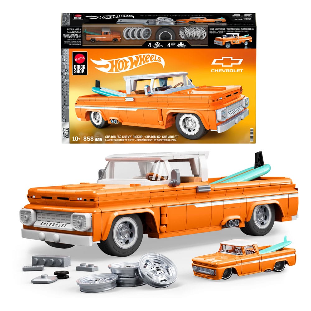 Mattel Brick Shop jeu de constructionHot Wheels Elite Series 1/16 Custom '62 Chevy Pickup