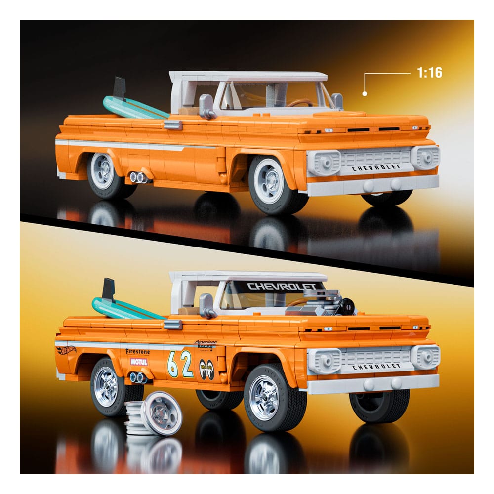Mattel Brick Shop jeu de constructionHot Wheels Elite Series 1/16 Custom '62 Chevy Pickup