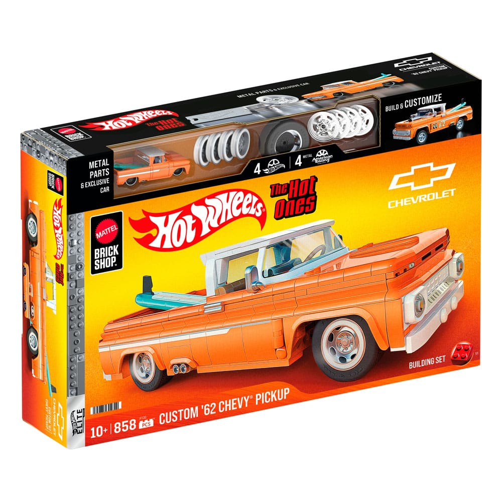Mattel Brick Shop jeu de constructionHot Wheels Elite Series 1/16 Custom '62 Chevy Pickup