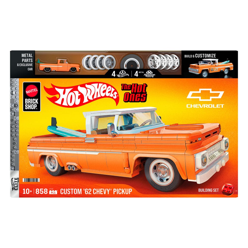 Mattel Brick Shop jeu de constructionHot Wheels Elite Series 1/16 Custom '62 Chevy Pickup