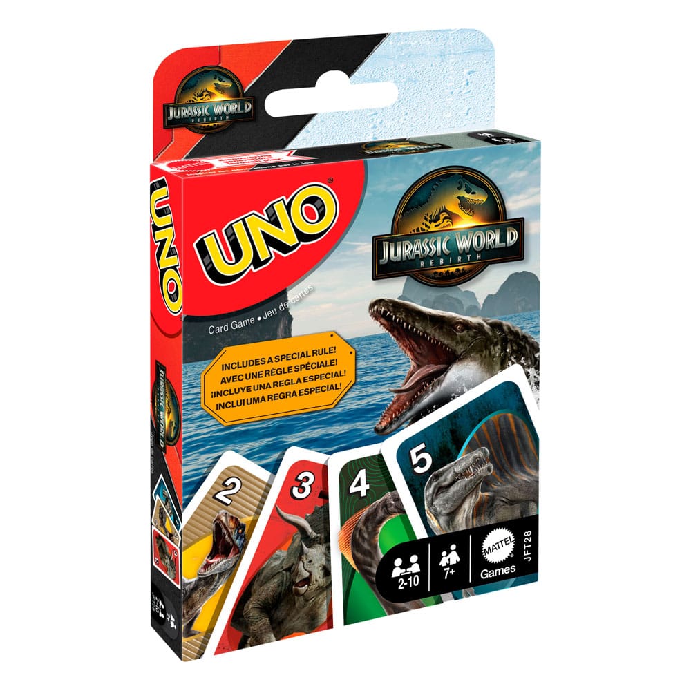 Jurassic World : Renaissance UNO jeux de cartes