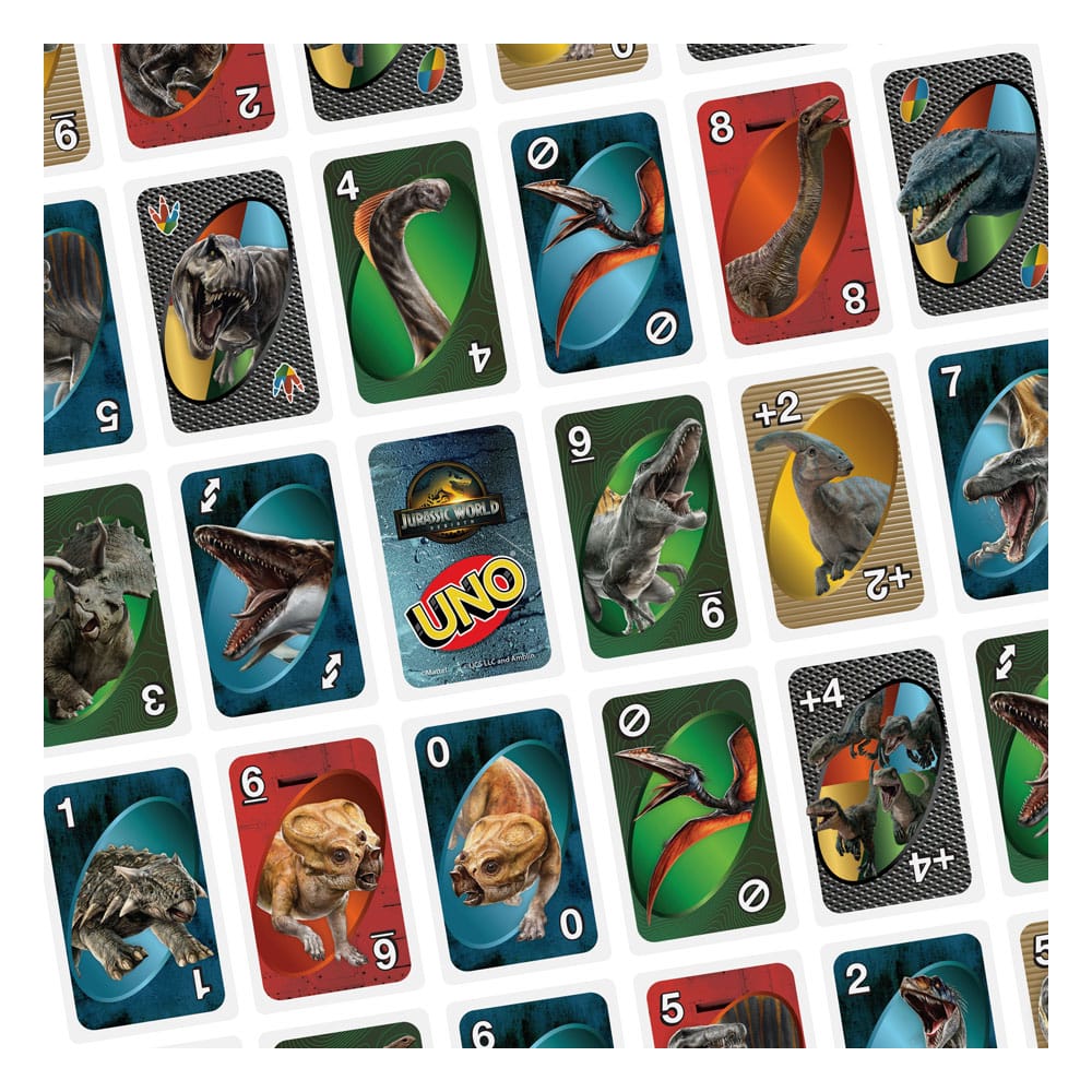 Jurassic World : Renaissance UNO jeux de cartes